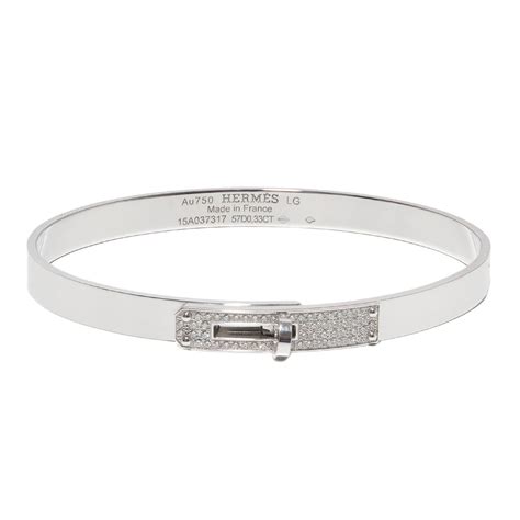 white gold hermes bracelet|hermes gold bracelet with diamonds.